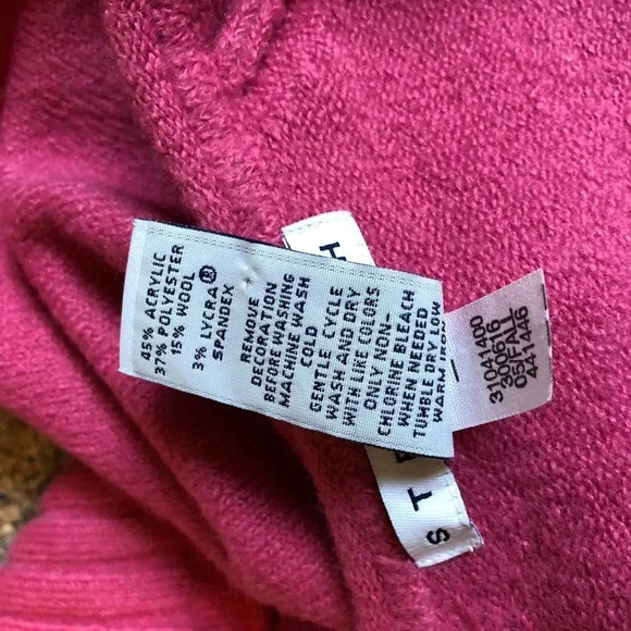 Gap Stretch Wool Blend Bottom up Sweater Cardigan Women Size S - Picture 4 of 5